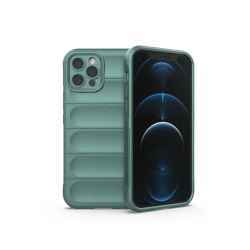 Mey İthalat®  iPhone 12 Pro Kılıf Optimum Silikon - Koyu Yeşil