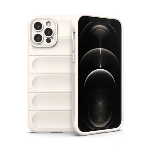 Mey İthalat®  iPhone 12 Pro Kılıf Optimum Silikon - Krem