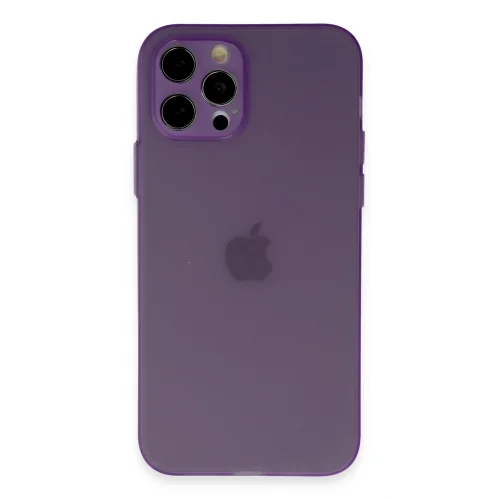 Mey İthalat®  iPhone 12 Pro Kılıf Puma Silikon - Koyu Mor