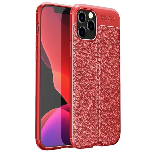 Mey İthalat®  iPhone 12 Pro Max Kılıf Auto Focus Kapak - Kırmızı