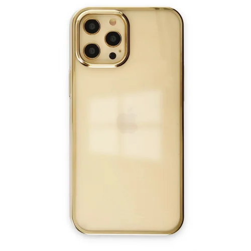 Mey İthalat®  iPhone 12 Pro Max Kılıf Element Silikon - Gold