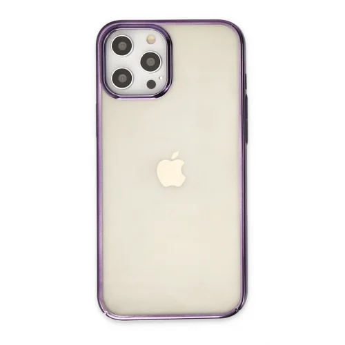 Mey İthalat®  iPhone 12 Pro Max Kılıf Element Silikon - Mor