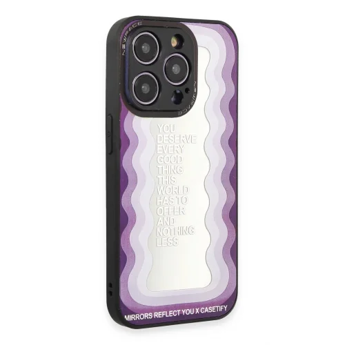 Mey İthalat®  iPhone 12 Pro Max Kılıf Mirror Desenli Kapak - Mirror - 5