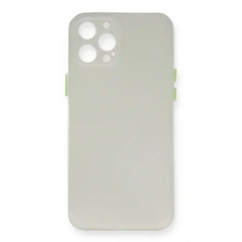 Mey İthalat®  iPhone 12 Pro Max Kılıf PP Ultra İnce Kapak - Beyaz