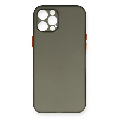 Mey İthalat®  iPhone 12 Pro Max Kılıf PP Ultra İnce Kapak - Gri