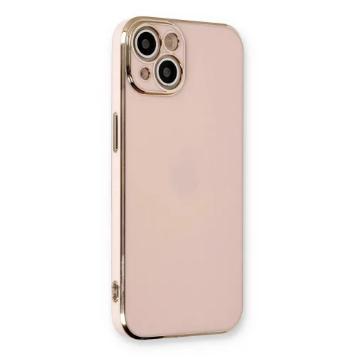 Mey İthalat®  iPhone 13 Kılıf Volet Silikon - Pembe