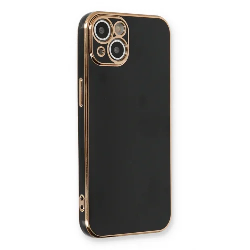 Mey İthalat®  iPhone 13 Kılıf Volet Silikon - Siyah