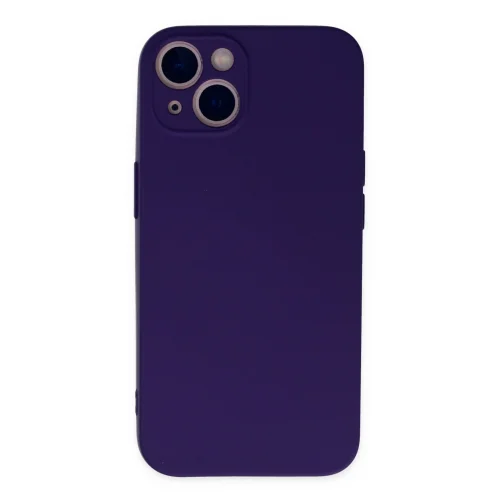 Mey İthalat®  iPhone 13 Mini Kılıf Nano içi Kadife Silikon - Mor