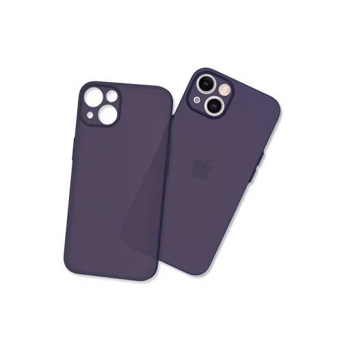 Mey İthalat®  iPhone 13 Mini Kılıf Puma Silikon - Koyu Mor