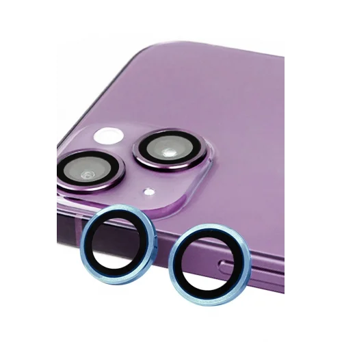 Mey İthalat®  iPhone 13 Mini Raze Metal Kamera Lens - Mavi