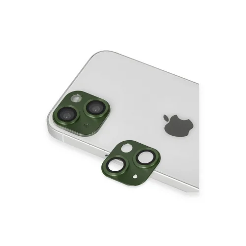 Mey İthalat®  iPhone 13 Pers Alüminyum Kamera Lens - Yeşil