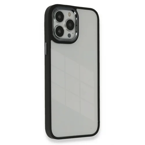 Mey İthalat®  iPhone 13 Pro Kılıf Dora Kapak - Siyah