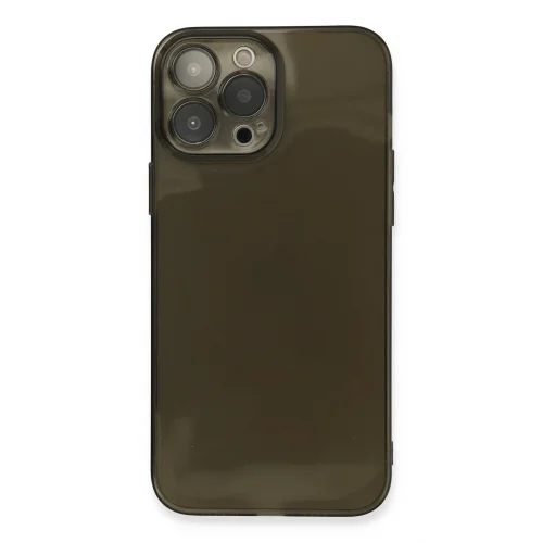 Mey İthalat®  iPhone 13 Pro Kılıf Fly Lens Silikon - Siyah