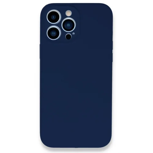 Mey İthalat®  iPhone 13 Pro Kılıf Lansman Legant Silikon - Lacivert
