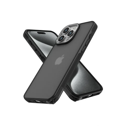 Mey İthalat®  iPhone 13 Pro Max Kılıf Elegant Kapak - Siyah