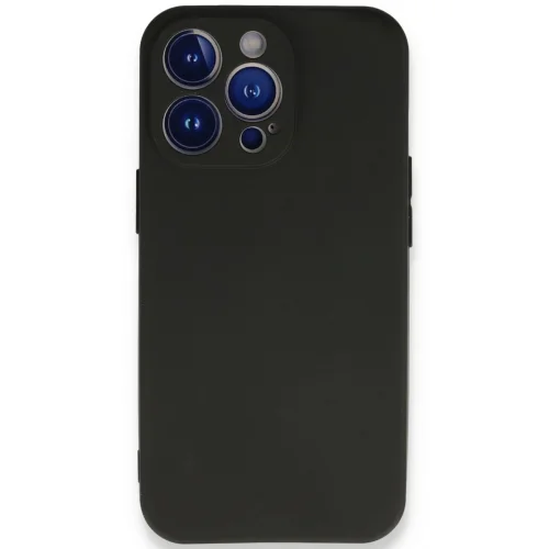 Mey İthalat®  iPhone 13 Pro Max Kılıf First Silikon - Siyah