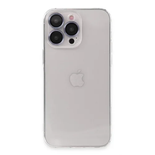 Mey İthalat®  iPhone 13 Pro Max Kılıf Luko Lens Silikon - Sierra Blue