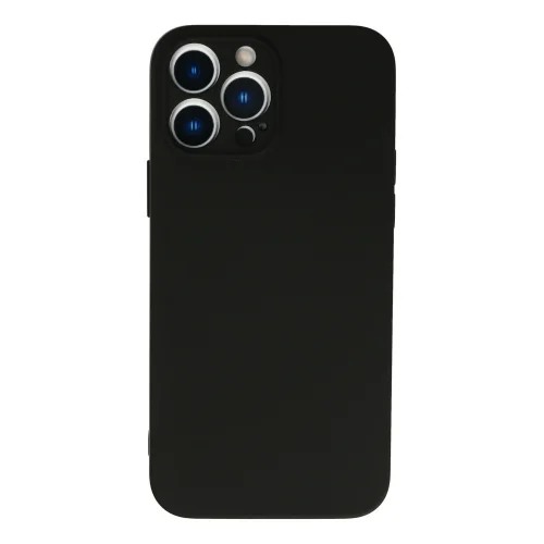Mey İthalat®  iPhone 13 Pro Max Kılıf Nano içi Kadife Silikon - Siyah