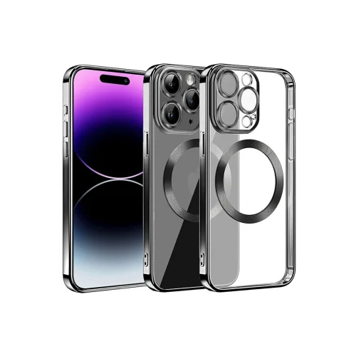 Mey İthalat®  iPhone 13 Pro Max Kılıf Slot Silikon - Siyah