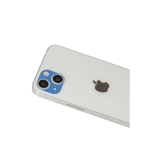 Mey İthalat®  iPhone 13 Rainbow Kamera Lens Koruma Cam - Mavi