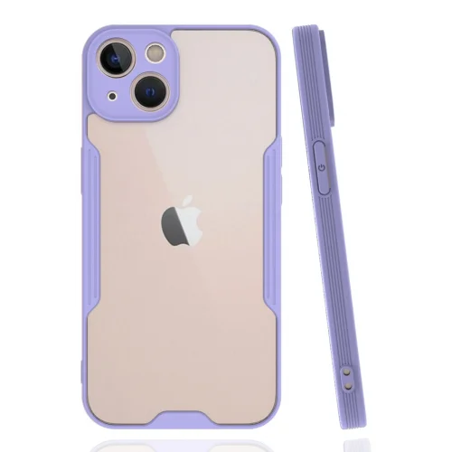 Mey İthalat®  iPhone 14 Kılıf Platin Silikon - Lila
