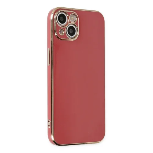 Mey İthalat®  iPhone 14 Kılıf Volet Silikon - Kırmızı