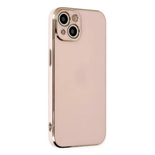 Mey İthalat®  iPhone 14 Kılıf Volet Silikon - Pembe