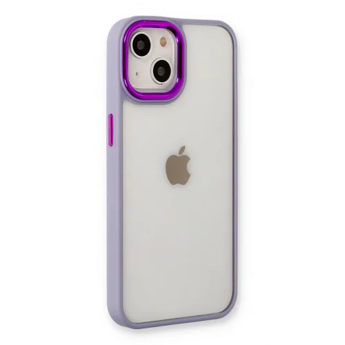 Mey İthalat®  iPhone 14 Plus Kılıf Dora Kapak - Lila