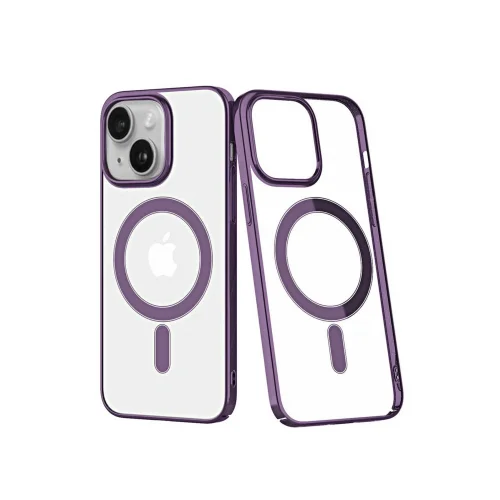 Mey İthalat®  iPhone 14 Plus Kılıf Element Magneticsafe Sert Kapak - Mor
