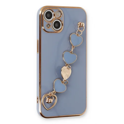 Mey İthalat®  iPhone 14 Plus Kılıf Esila Silikon - Gri