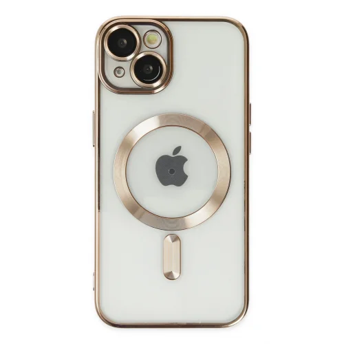 Mey İthalat®  iPhone 14 Plus Kılıf Kross Magneticsafe Kapak - Gold