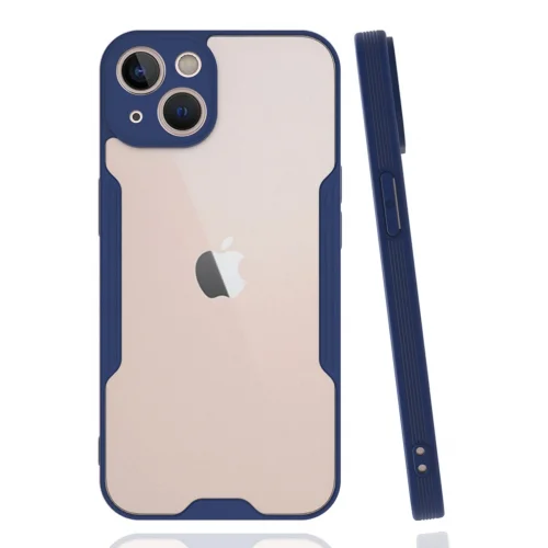 Mey İthalat®  iPhone 14 Plus Kılıf Platin Silikon - Lacivert