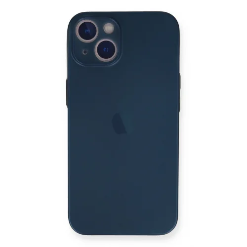 Mey İthalat®  iPhone 14 Plus Kılıf PP Ultra İnce Kapak - Mavi