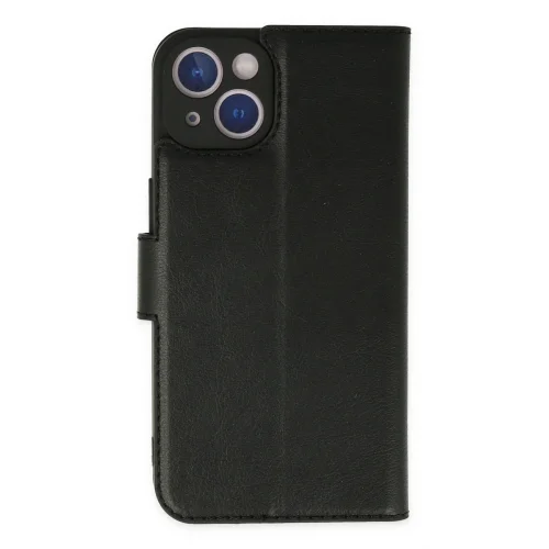 Mey İthalat®  iPhone 14 Plus Kılıf Trend S Plus Kapaklı Kılıf - Siyah