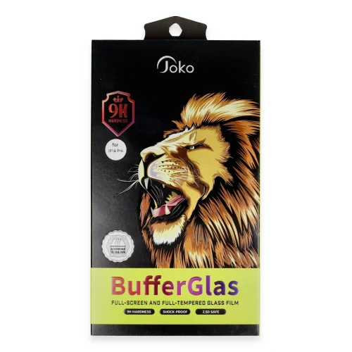 Mey İthalat®  iPhone 14 Pro Buffer Cam Ekran Koruyucu - Siyah