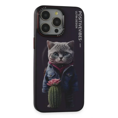 Mey İthalat®  iPhone 14 Pro Fun Magsafe Kapak - Derin Mor