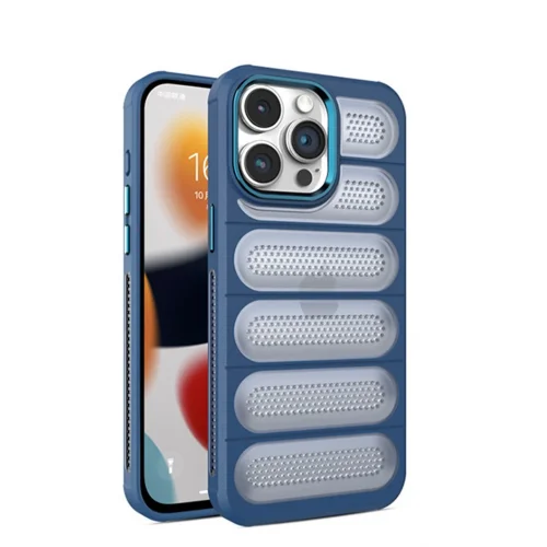 Mey İthalat®  iPhone 14 Pro Kılıf Airmax Silikon Kapak - Lacivert