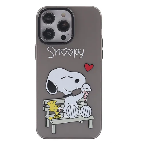 Mey İthalat®  iPhone 14 Pro Kılıf  Desenli Kapak -  Siyah - 2