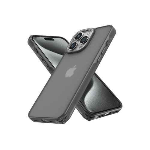 Mey İthalat®  iPhone 14 Pro Kılıf Elegant Kapak - Titan Gri