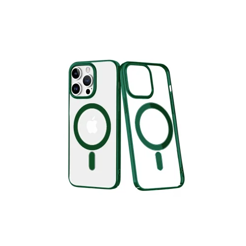 Mey İthalat®  iPhone 14 Pro Kılıf Element Magneticsafe Sert Kapak - Köknar Yeşili