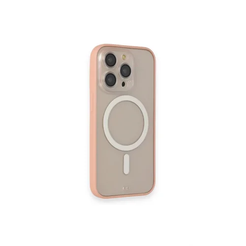 Mey İthalat®  iPhone 14 Pro Kılıf Grand Magneticsafe Kapak - Pembe