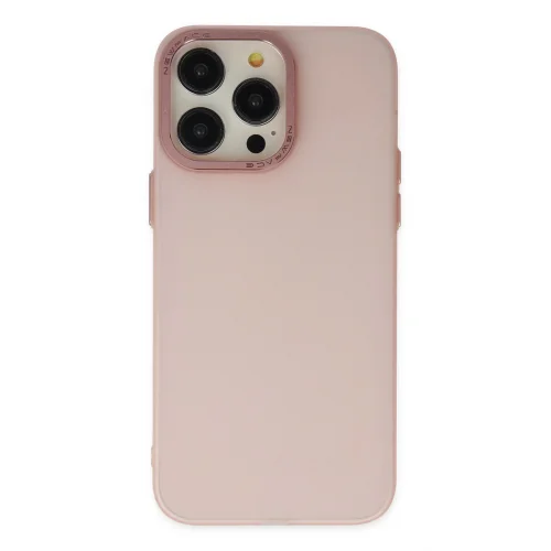 Mey İthalat®  iPhone 14 Pro Kılıf Modos Metal Kapak - Pembe