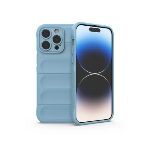 Mey İthalat®  iPhone 14 Pro Kılıf Optimum Silikon - Sky Blue