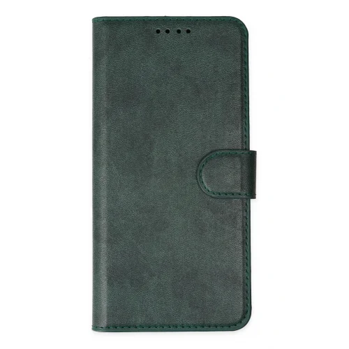 Mey İthalat®  iPhone 14 Pro Kılıf Trend S Plus Kapaklı Kılıf - Yeşil