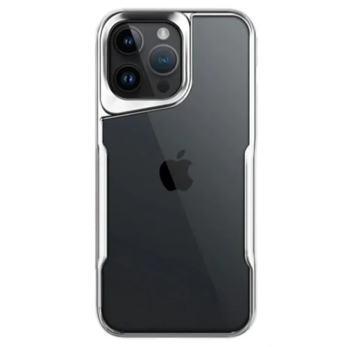 Mey İthalat®  iPhone 14 Pro Max Kılıf Boyi Silikon Kapak - Gümüş