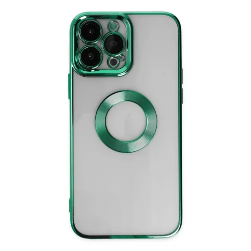Mey İthalat®  iPhone 14 Pro Max Kılıf Slot Silikon - Köknar Yeşili