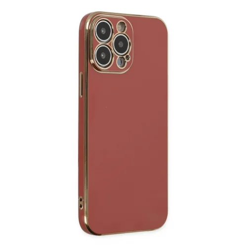 Mey İthalat®  iPhone 14 Pro Max Kılıf Volet Silikon - Kırmızı