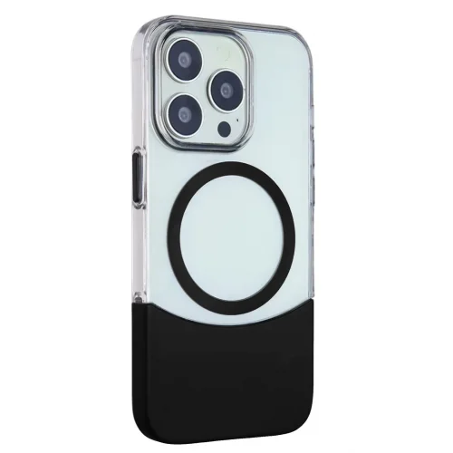 Mey İthalat®  iPhone 14 Pro Max PC Suit Magsafe Kapak - Siyah