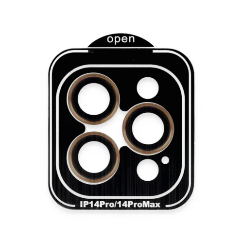 Mey İthalat®  iPhone 14 Pro Max PVD Metal Kamera Lens - Turuncu