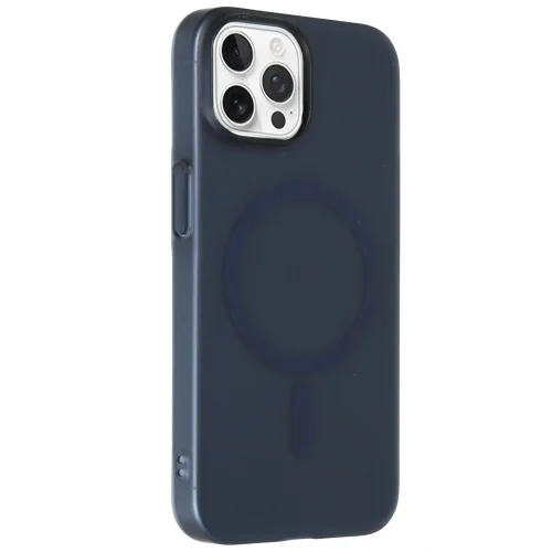 Mey İthalat®  iPhone 14 Pro Max Tuna PC Slim Magsafe Kapak - Lacivert